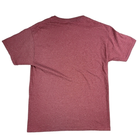 Jerzees Dri Power Maroon Chicken Spirit Animal Graphic Cotton/Poly T Adult Sz M - Picture 4 of 8